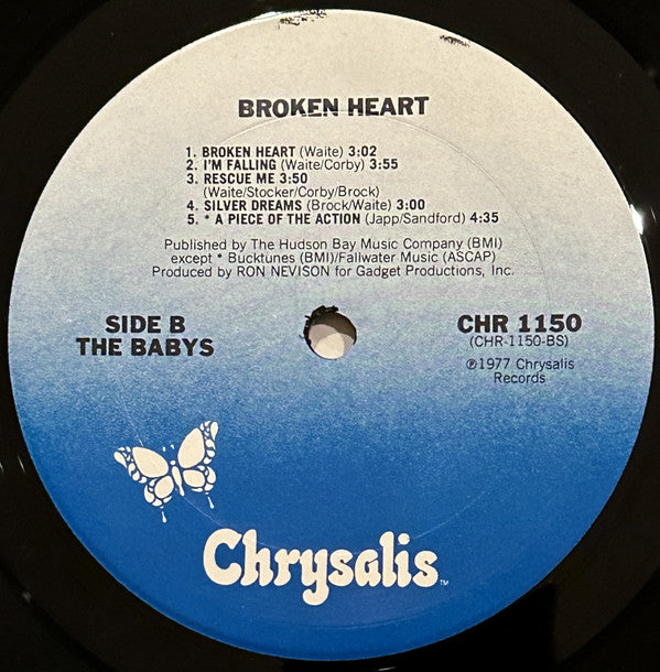 The Babys : Broken Heart (LP, Album, Ter)