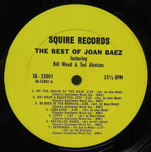 Joan Baez : The Best Of Joan Baez (LP, Comp)