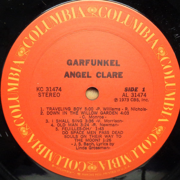 Garfunkel* : Angel Clare (LP, Album, Ter)