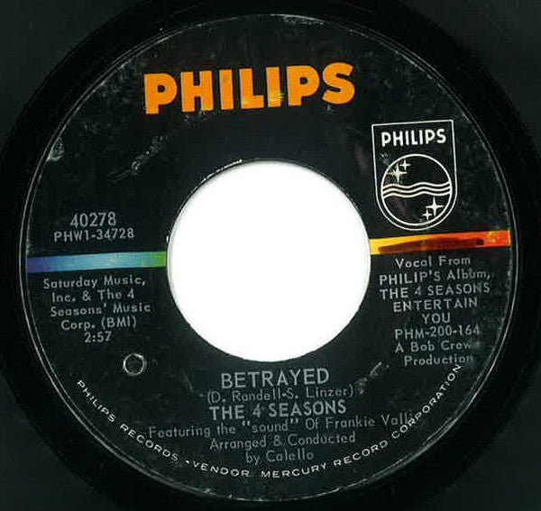 The 4 Seasons* : Toy Soldier / Betrayed (7", Single, Styrene, Ric)