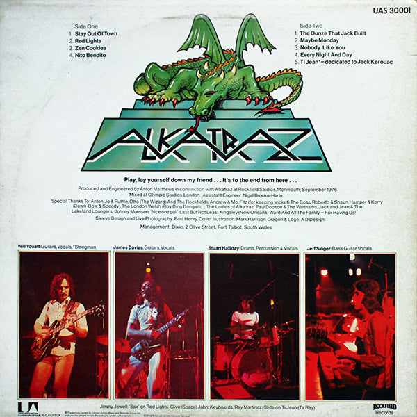 Alkatraz (5) : Doing A Moonlight (LP, Album)