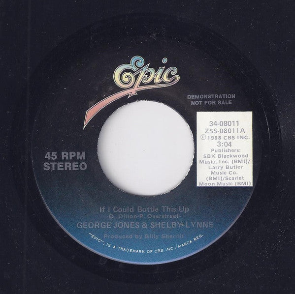 George Jones (2) & Shelby Lynne : If I Could Bottle This Up (7", Promo)