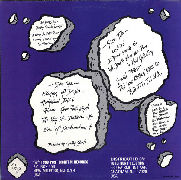 The Undead (2) : Act Your Rage! (LP, Album, Ltd, Blu)