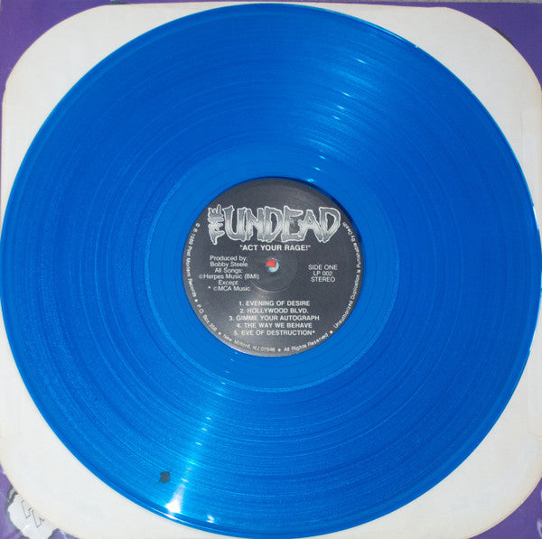 The Undead (2) : Act Your Rage! (LP, Album, Ltd, Blu)