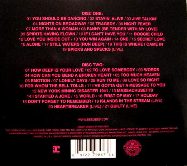 Bee Gees : The Ultimate Bee Gees (2xCD, Comp, RM)