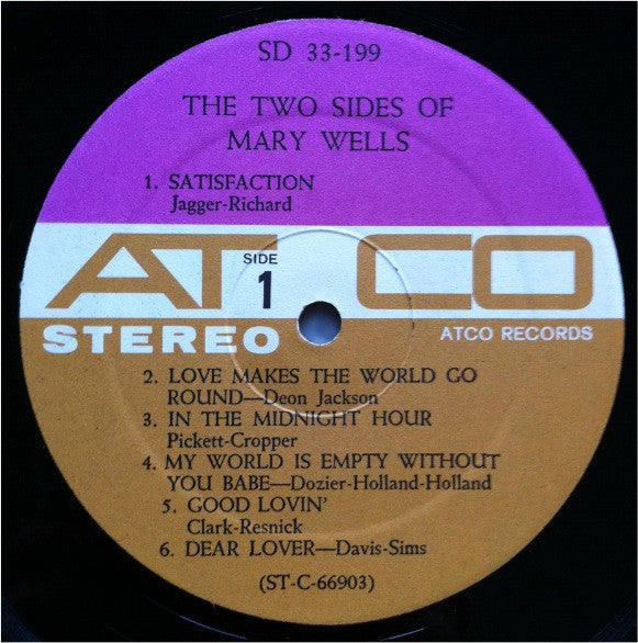 Mary Wells : The Two Sides Of Mary Wells (LP, Album)