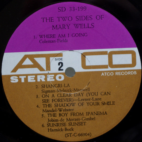 Mary Wells : The Two Sides Of Mary Wells (LP, Album)