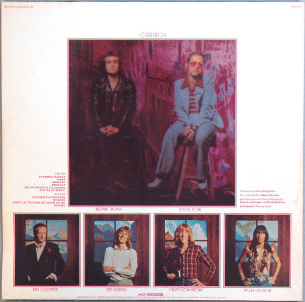 Elton John : Caribou (LP, Album, San)
