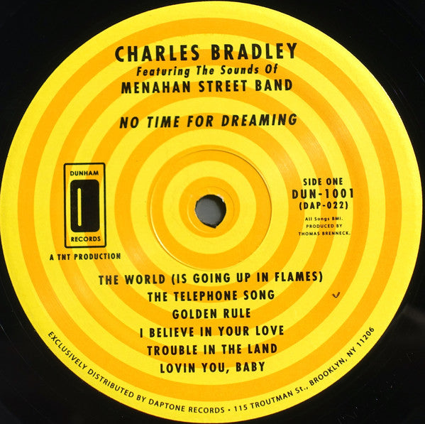 Charles Bradley Featuring The Sounds Of Menahan Street Band : No Time For Dreaming (LP, Album)