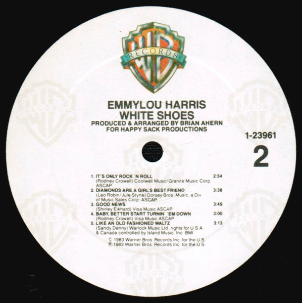 Emmylou Harris : White Shoes (LP, Album, Spe)