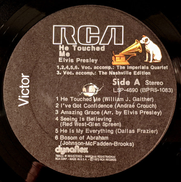 Elvis Presley : He Touched Me (LP, Album, RE)