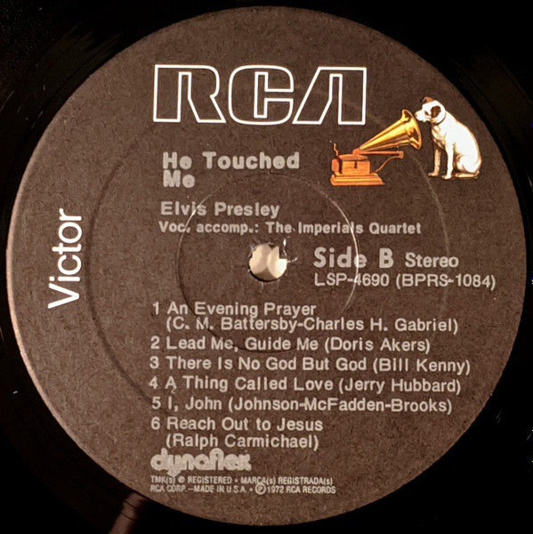 Elvis Presley : He Touched Me (LP, Album, RE)