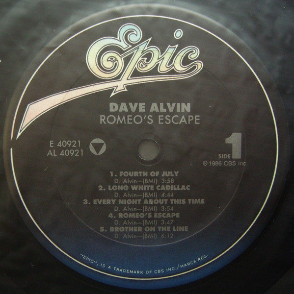 Dave Alvin : Romeo's Escape (LP, Album, Car)