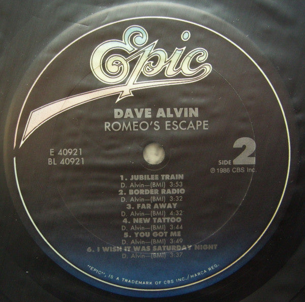 Dave Alvin : Romeo's Escape (LP, Album, Car)