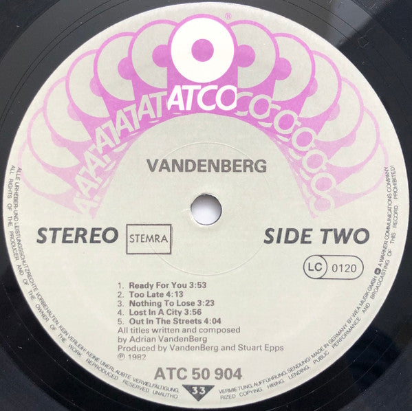 Vandenberg : Vandenberg (LP, Album)