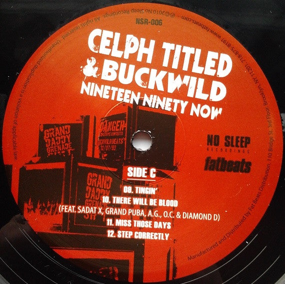 Celph Titled & Buckwild : Nineteen Ninety Now (2xLP, Album)