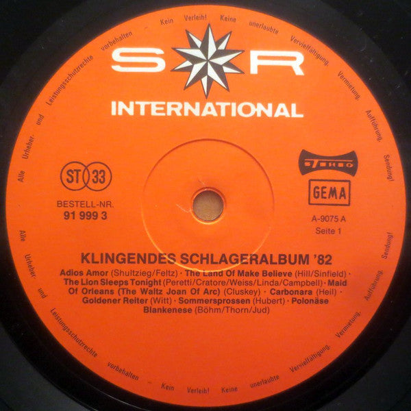 Various : Klingendes Schlageralbum '82 (LP, Comp)