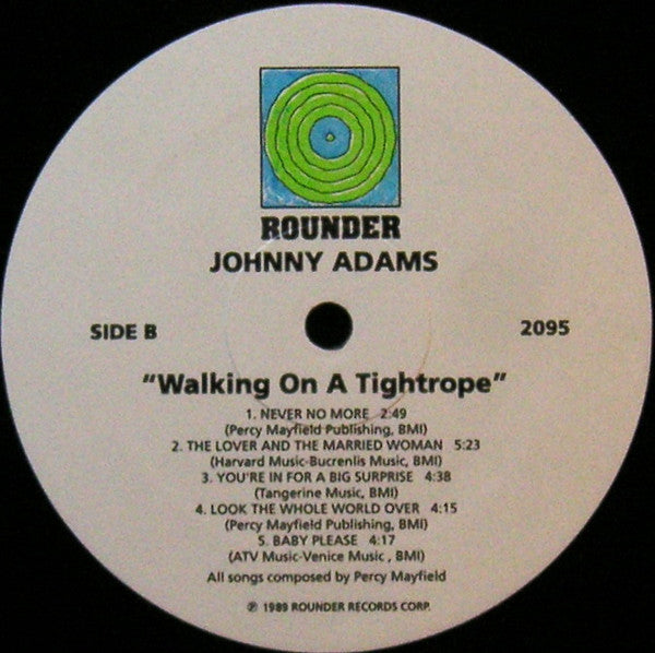 Johnny Adams : Walking On A Tightrope (The Songs Of Percy Mayfield) (LP, Album)