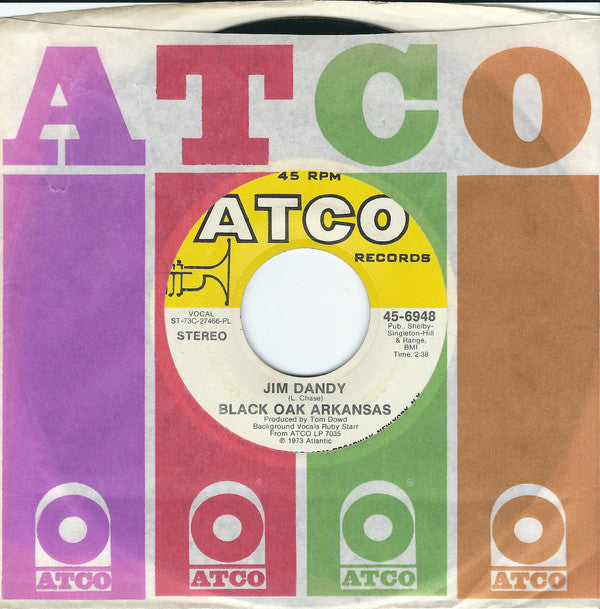 Black Oak Arkansas : Jim Dandy (7", Single, Pla)