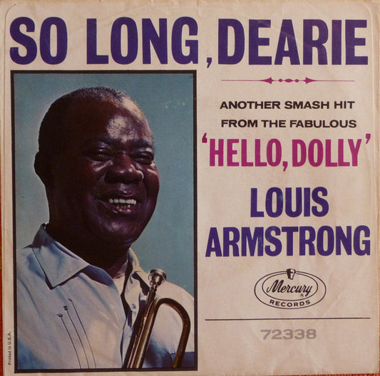 Louis Armstrong : So Long Dearie (7", Single, RE)