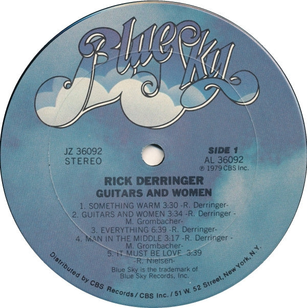 Rick Derringer : Guitars And Women (LP, Album, Ter)