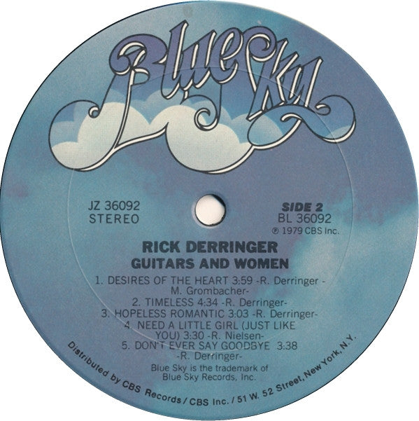 Rick Derringer : Guitars And Women (LP, Album, Ter)