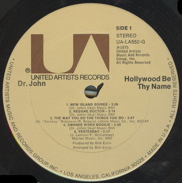 Dr. John : Hollywood Be Thy Name (LP, Album, San)