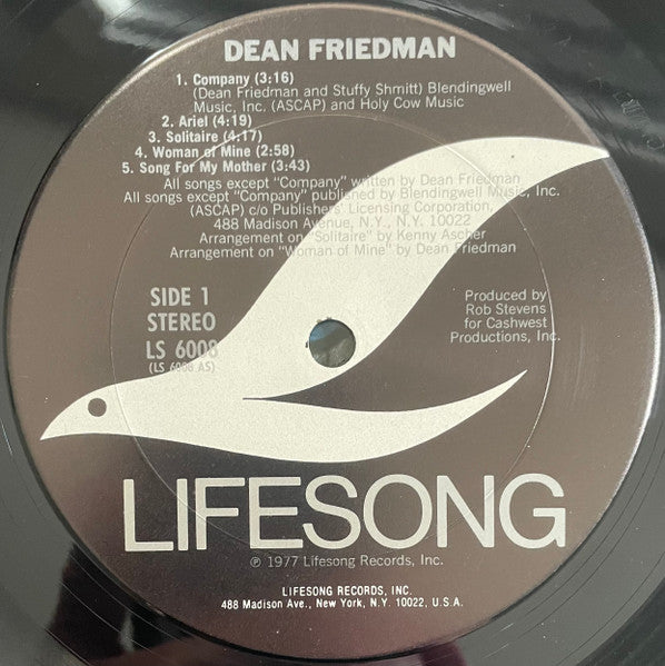 Dean Friedman : Dean Friedman (LP, Album, Pit)