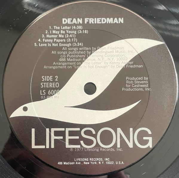 Dean Friedman : Dean Friedman (LP, Album, Pit)