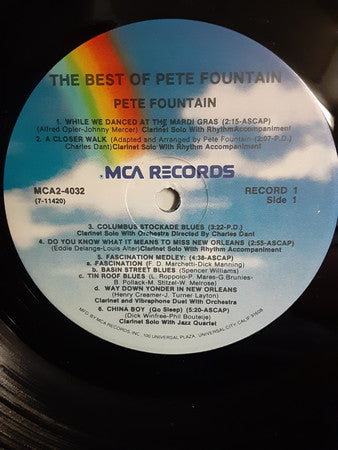 Pete Fountain : The Best Of Pete Fountain (2xLP, Comp, Club)