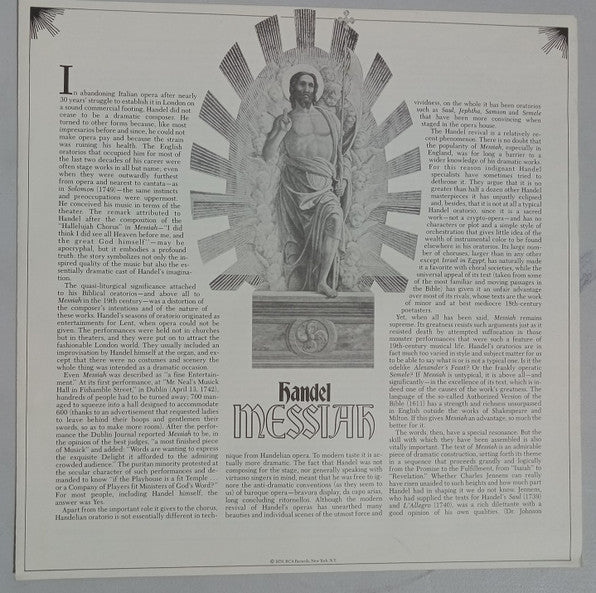 Handel*, Felicity Palmer, Helen Watts, Ryland Davies, John Shirley-Quirk, English Chamber Orchestra And Chorus*, Raymond Leppard : Messiah (3xLP, Album + Box)
