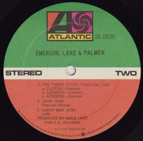 Emerson Lake & Palmer* : Emerson Lake & Palmer (LP, Album, RE, SP)
