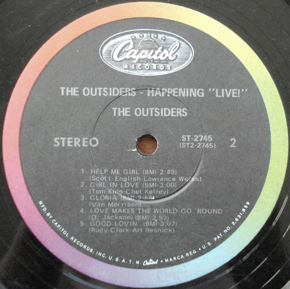 The Outsiders (4) : Happening 'Live!' (LP, Jac)