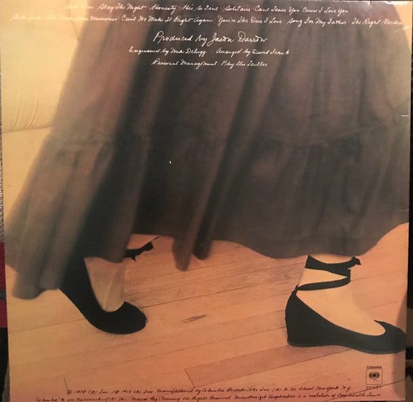 Jane Olivor : Stay The Night (LP, Album, Comp, Te)