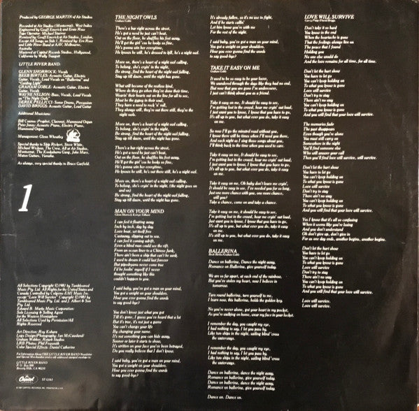 Little River Band : Time Exposure (LP, Album, Jac)