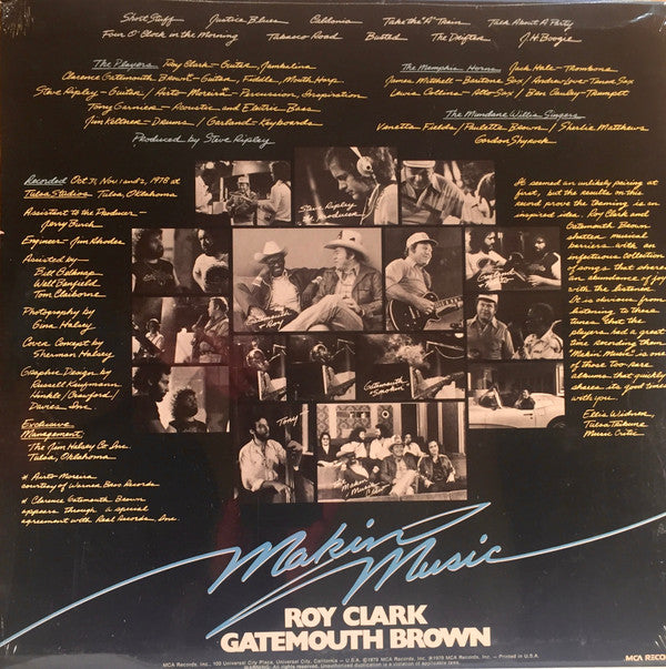Roy Clark And Gatemouth Brown* : Makin' Music (LP, Album, Pin)