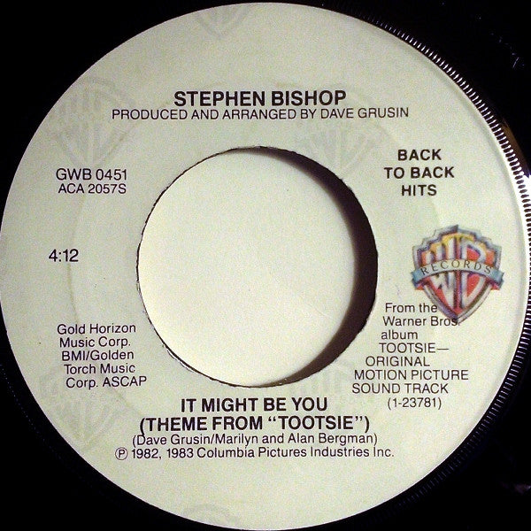 Stephen Bishop : Tootsie / It Might Be You (Theme From "Tootsie") (7")