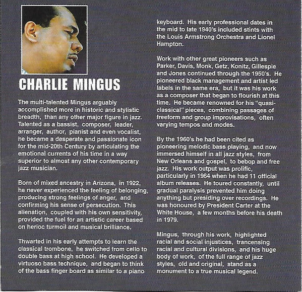 Charlie Mingus* : Folk Forms (CD, Album, RE)