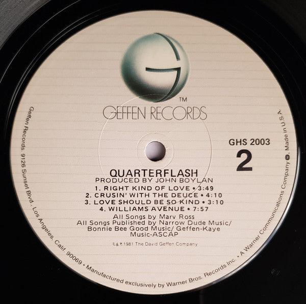 Quarterflash : Quarterflash (LP, Album, Win)