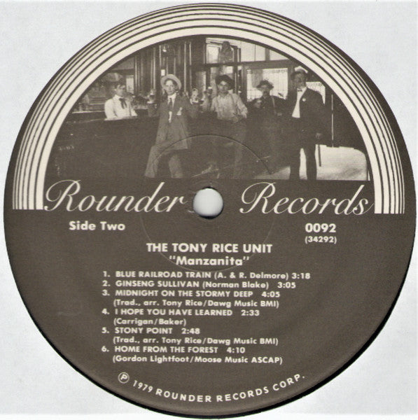 The Tony Rice Unit : Manzanita (LP, Album)