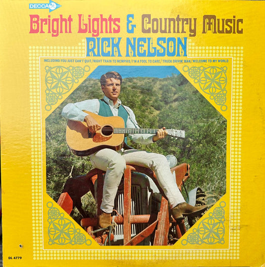 Ricky Nelson (2) : Bright Lights And Country Music  (LP, Album, Mono)