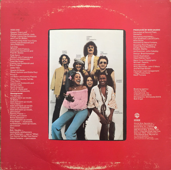 Stoneground : Hearts Of Stone (LP, Album)