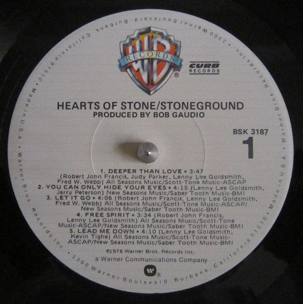 Stoneground : Hearts Of Stone (LP, Album)