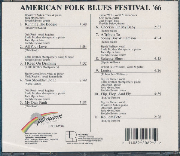 Various : American Folk Blues Festival '66 (CD, Comp)
