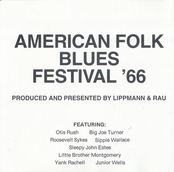 Various : American Folk Blues Festival '66 (CD, Comp)