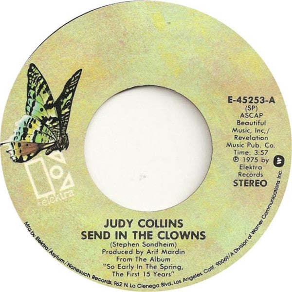 Judy Collins : Send In The Clowns (7", Single, RE, Spe)