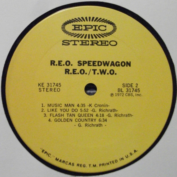 REO Speedwagon : R.E.O./T.W.O. (LP, Album, San)