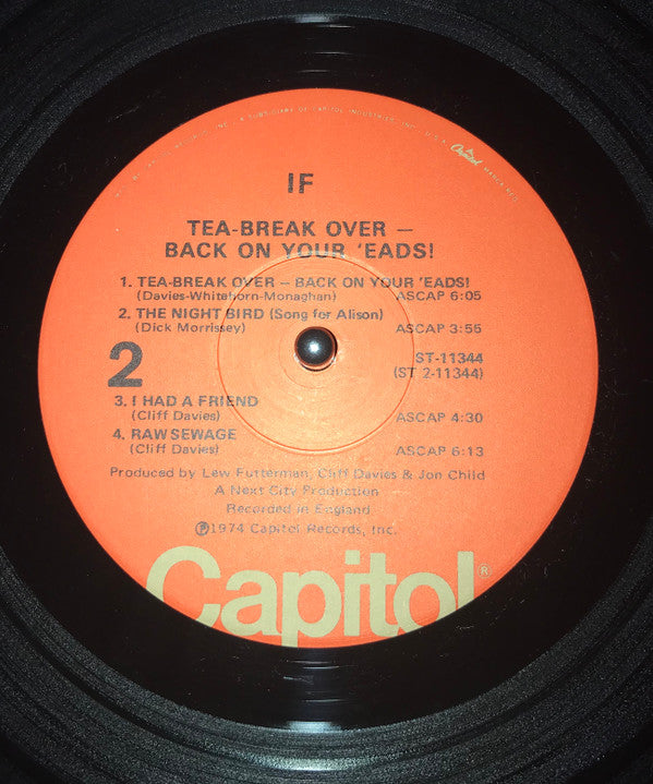 IF (6) : Tea-Break Over-Back On Your 'Eads! (LP, Win)