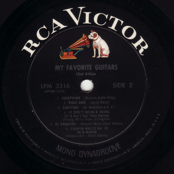 Chet Atkins : My Favorite Guitars (LP, Mono)