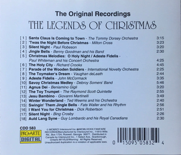 Various : The Legends Of Christmas (CD, Comp)
